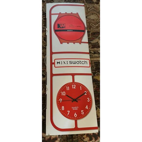 Swatch ECLECTIC MICKEY Maxi Clock MSUOZ336 2021 Specials Design By Keith Haring - Picture 10 of 16